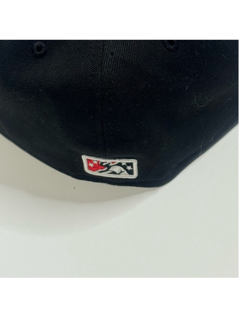 New Era 59FIFTY MiLB Fitted Hat Black Red Size 7 1/4 Baseball Cap - Picture 7 of 12